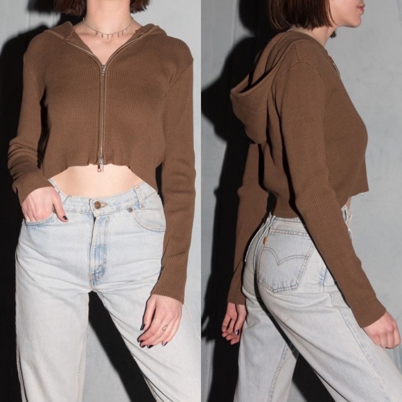 brown arden moletom com capuz brandy melville